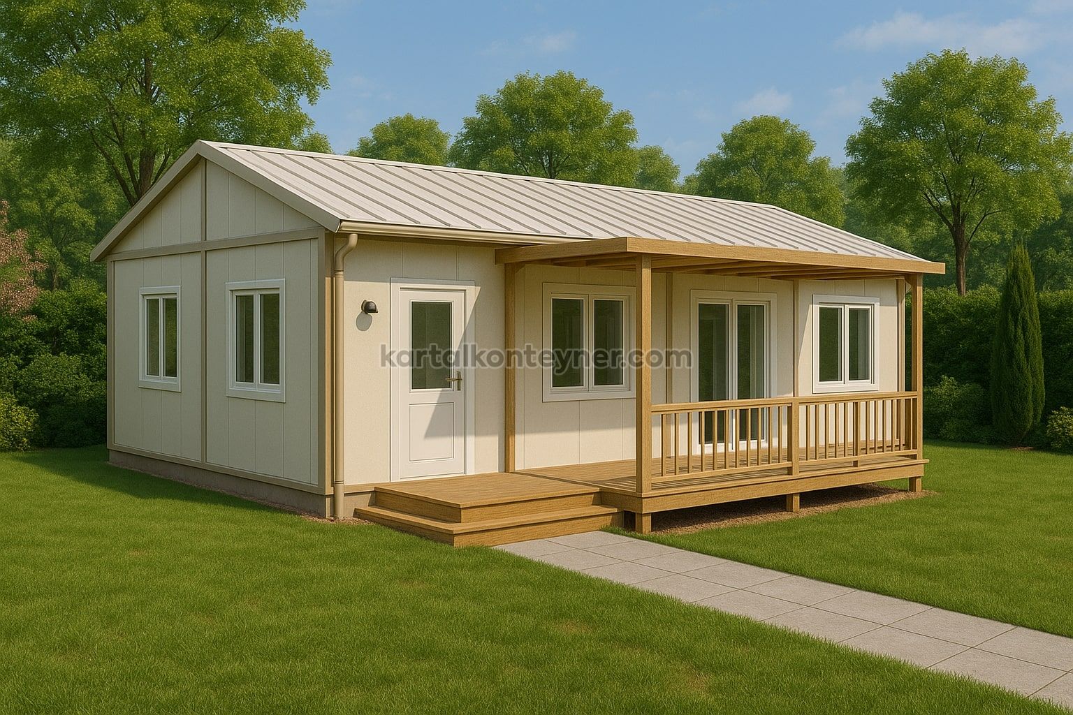 Konteyner Villalarda Geniş Teras Alanları