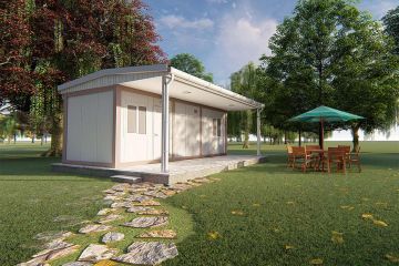 35 m² Verandalı Konteyner Ev